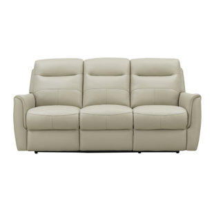 Reclining sofa with clearance fold down console